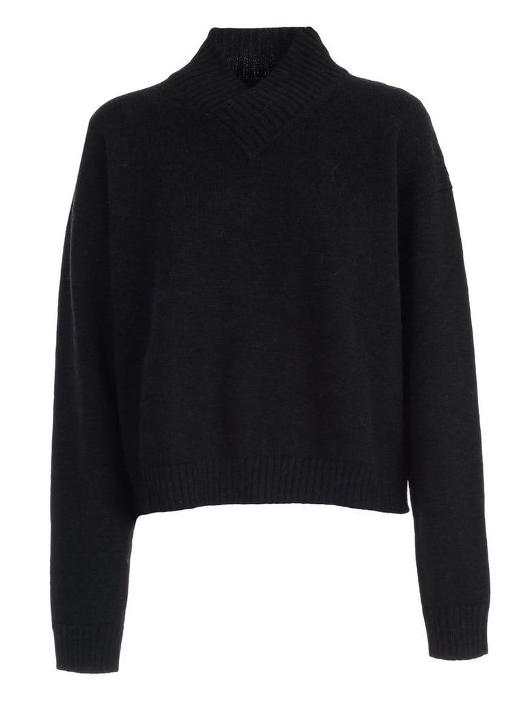 SEMICOUTURE Sweater L/s Short V Neck