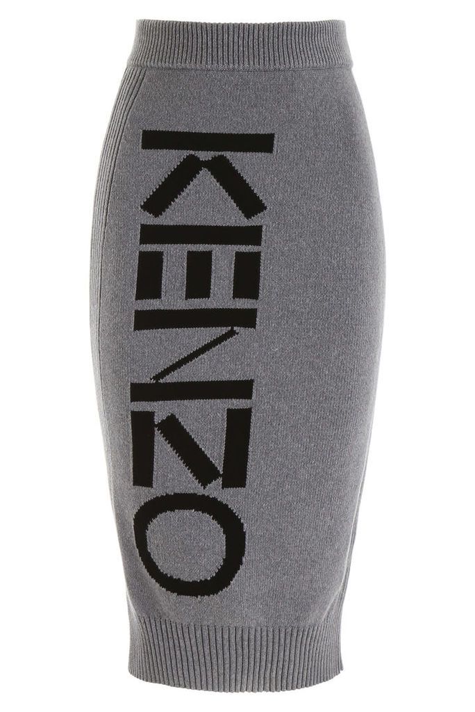 Kenzo Logo Pencil Skirt