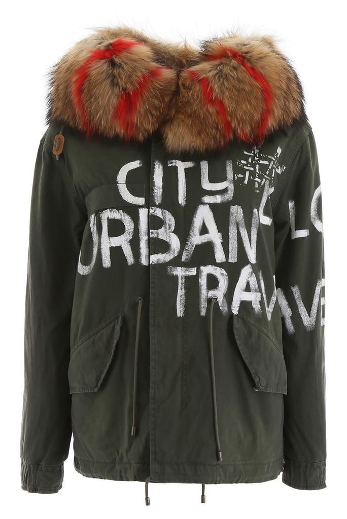 Mr & Mrs Italy Mini Parka With Fur And Shearling