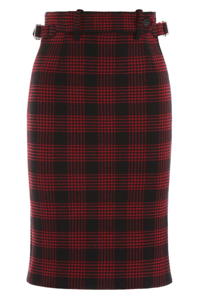 RED Valentino Tartan Midi Skirt