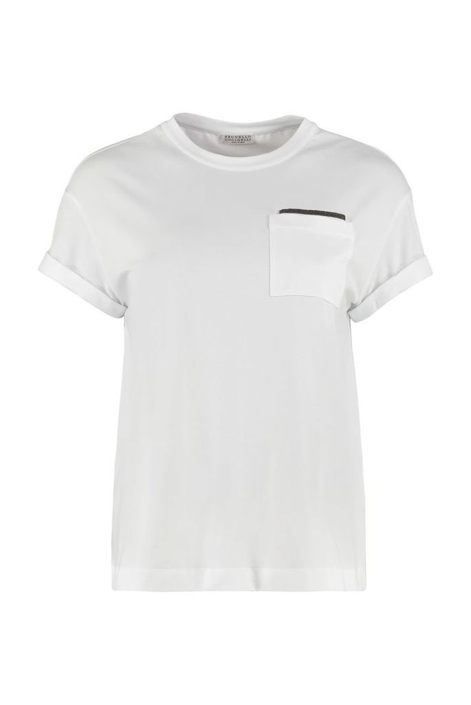 Brunello Cucinelli Cotton T-shirt With Chest Pocket