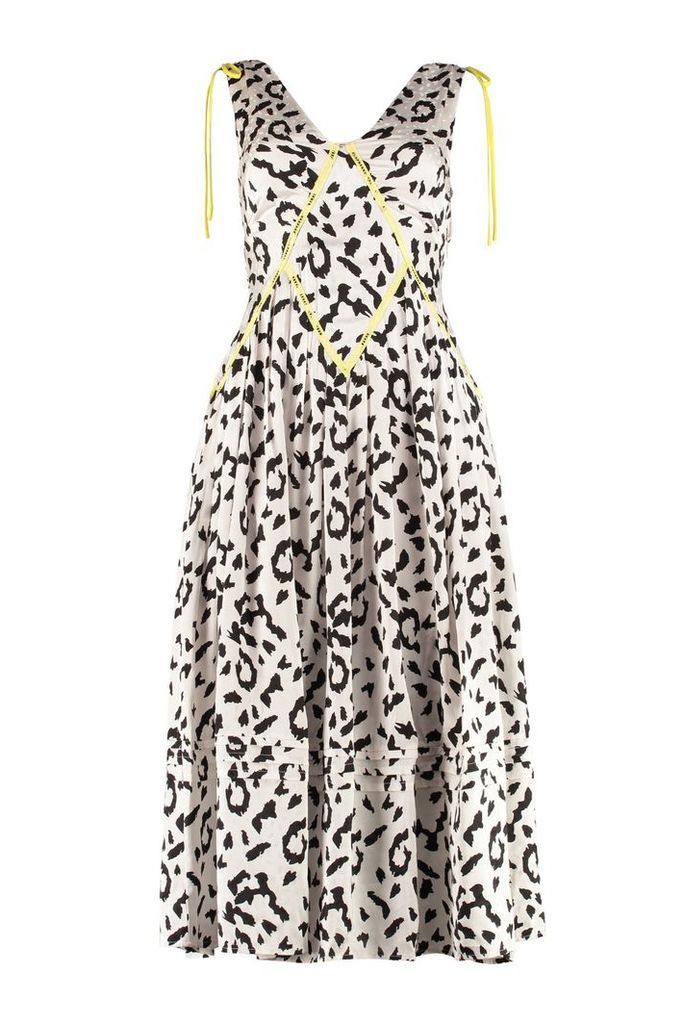 Leopard Printed Midi Dress
