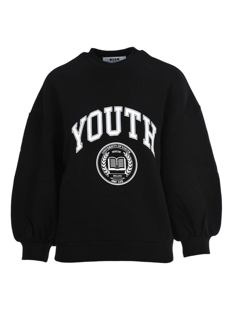 Msgm Youth Print Sweatshirt