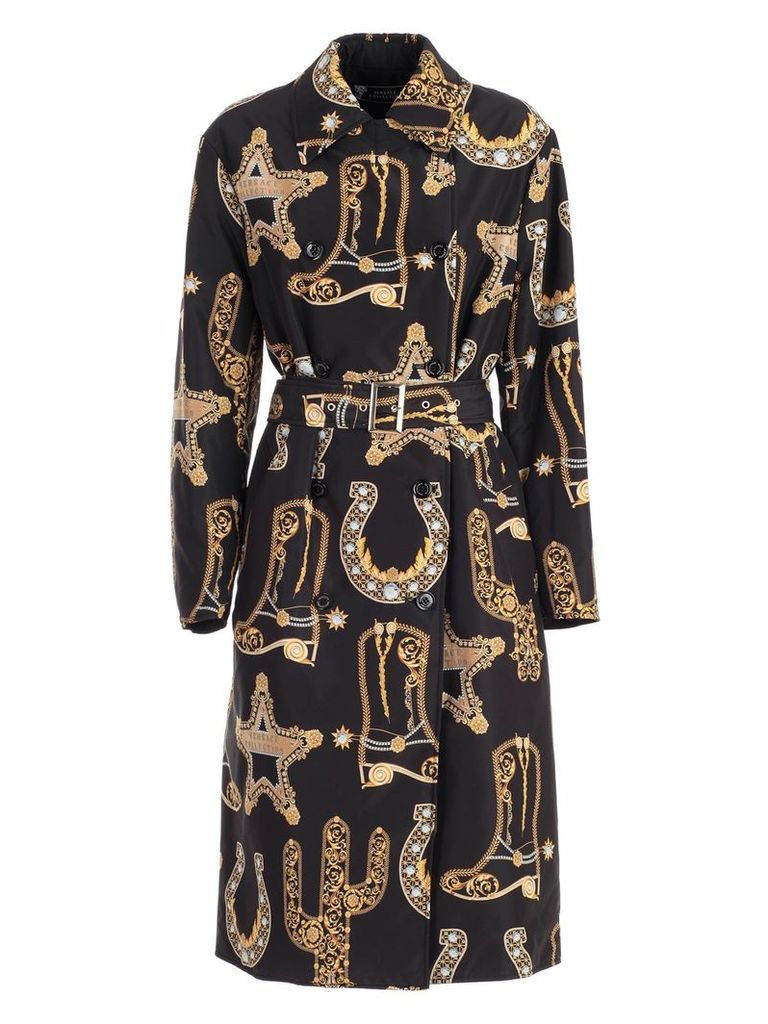Versace Collection Trench Nylon Baroque Printing