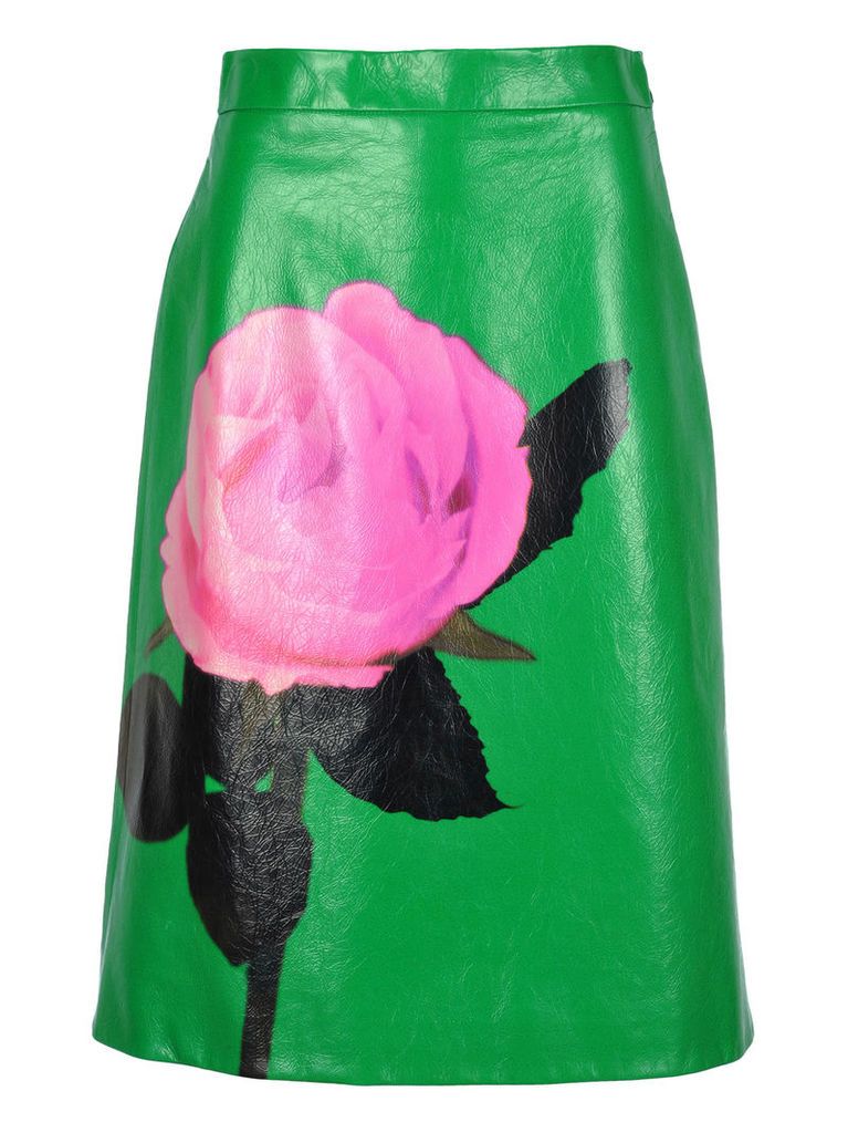 Prada High Rise Rose Skirt