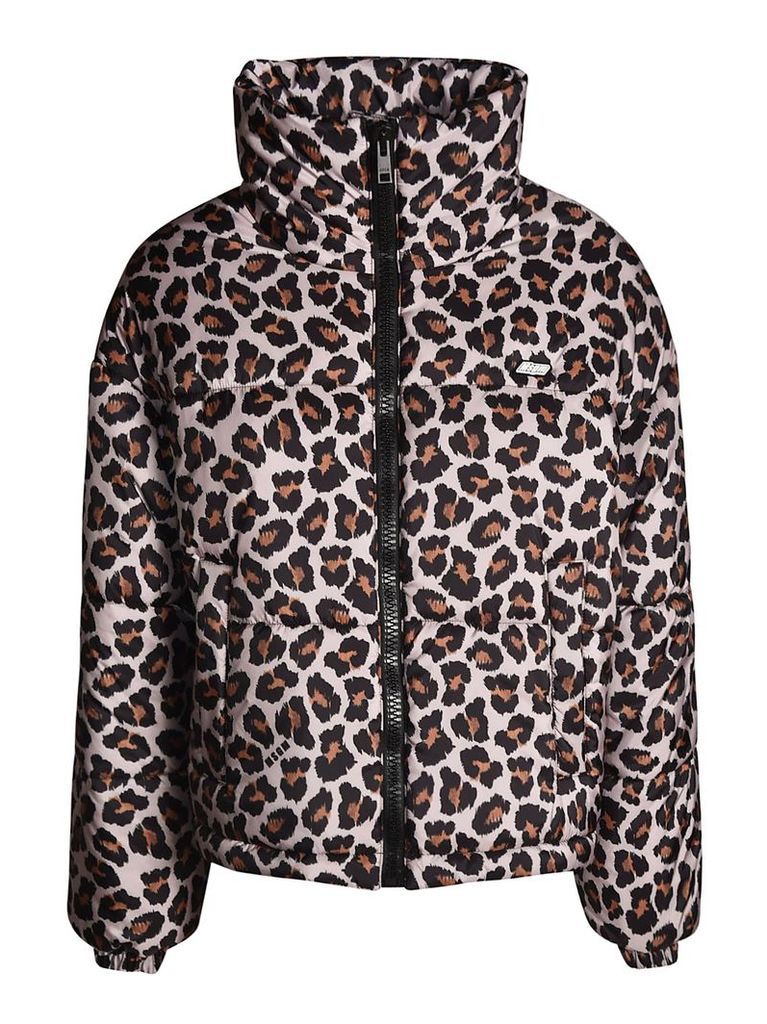 MSGM Leopard Print Down Jacket