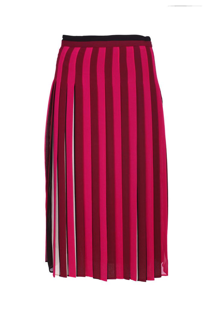 Michael Kors Michael michael Kors Pleated Striped Skirt
