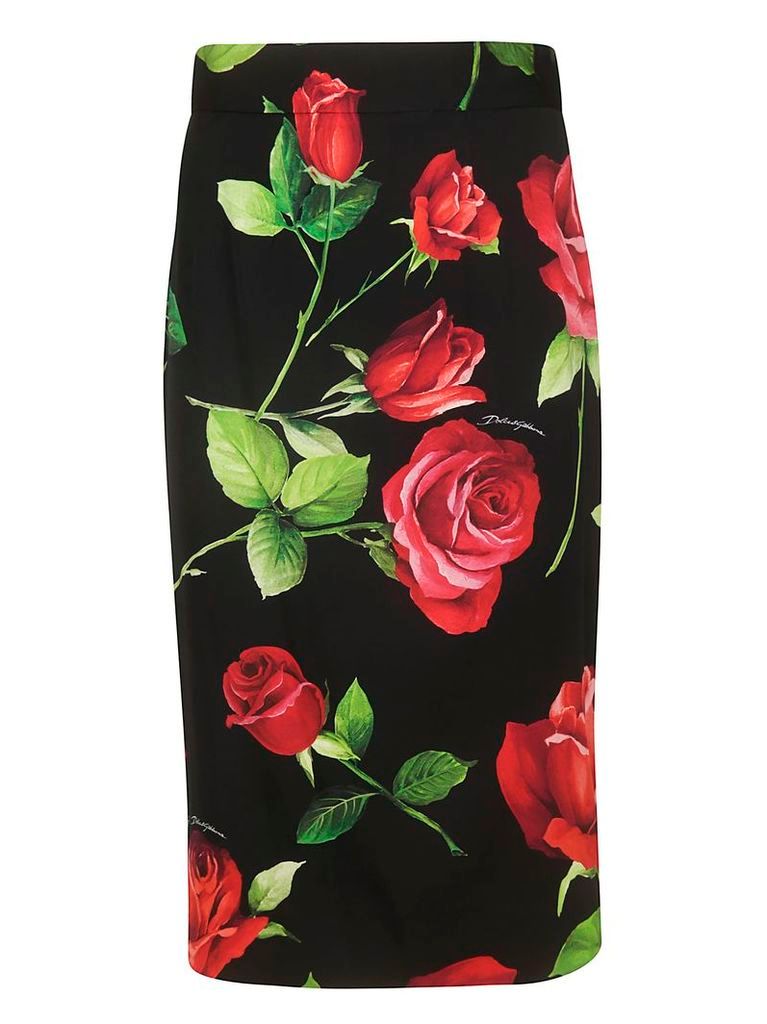 Dolce & Gabbana Floral Print Skirt