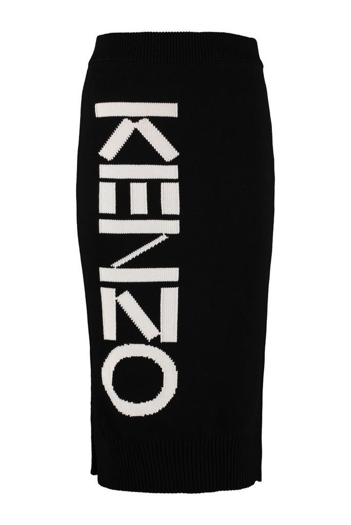 Kenzo Logo Detail Knitted Skirt