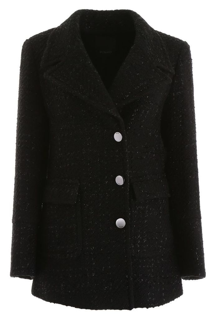 Pinko Lurex Tweed Coat