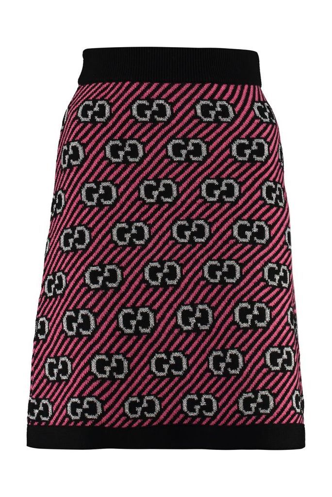 Gucci Jacquard Knit Skirt