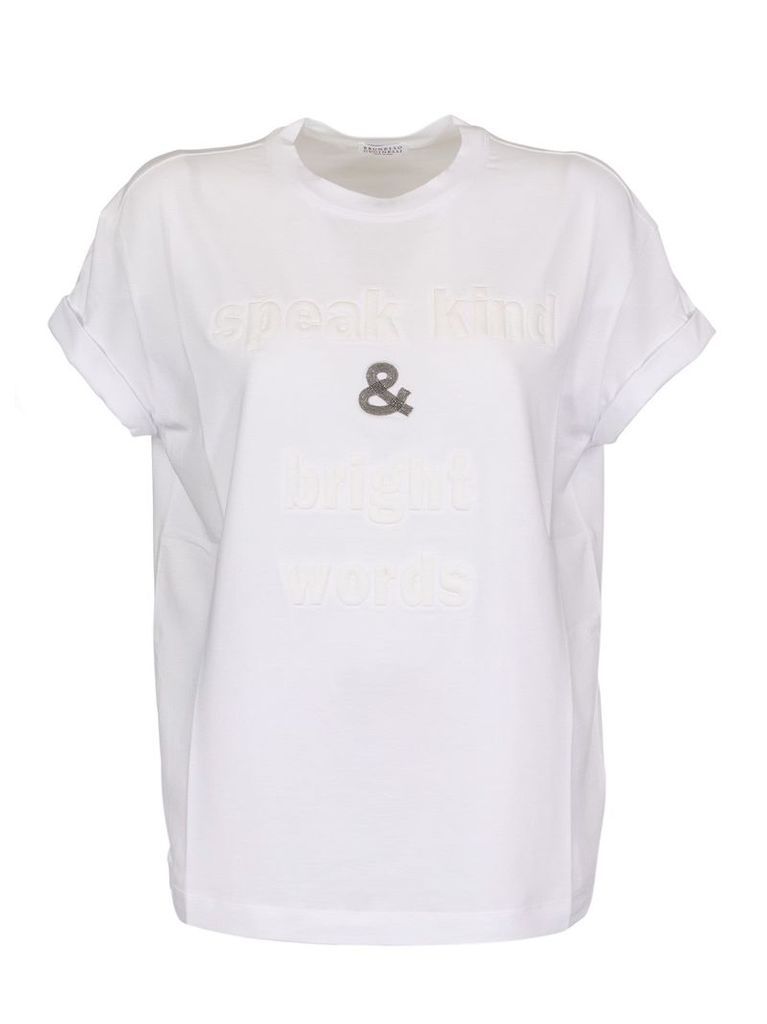 Brunello Cucinelli Stretch Cotton Jersey kind & Bright T-shirt