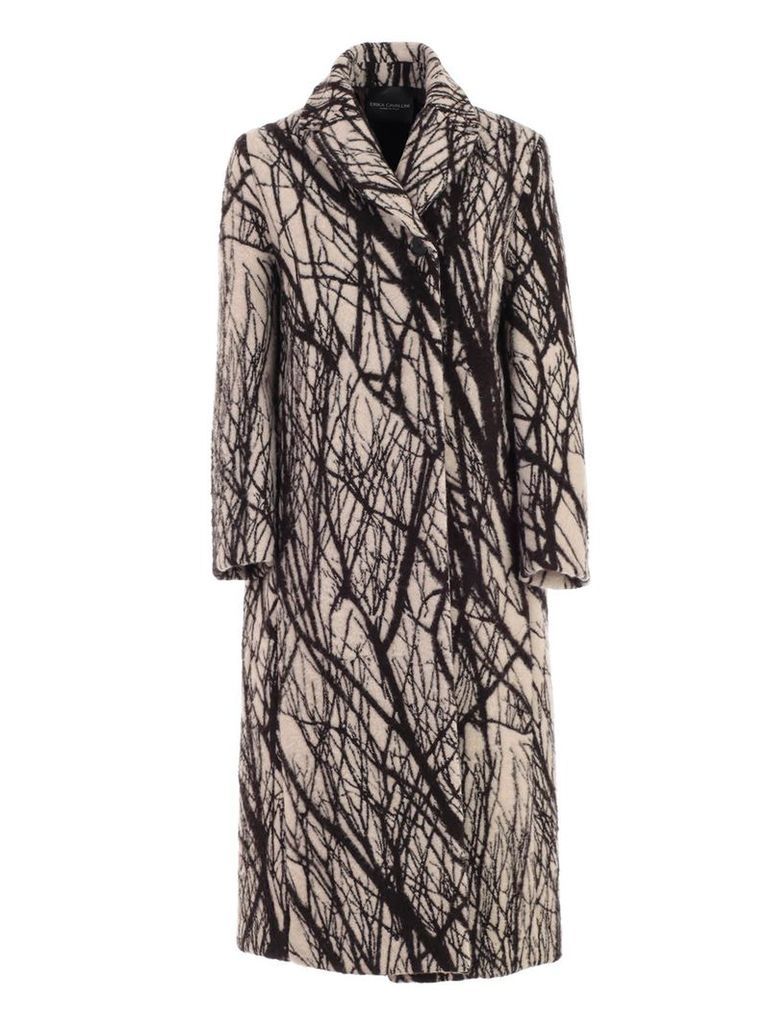 SEMICOUTURE Coat Over Branches Printing