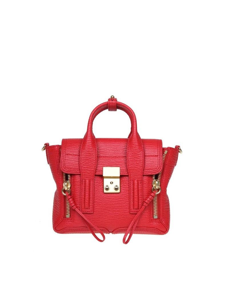 Phillip Lim Mini Pashli Leather Bag In Red Leather