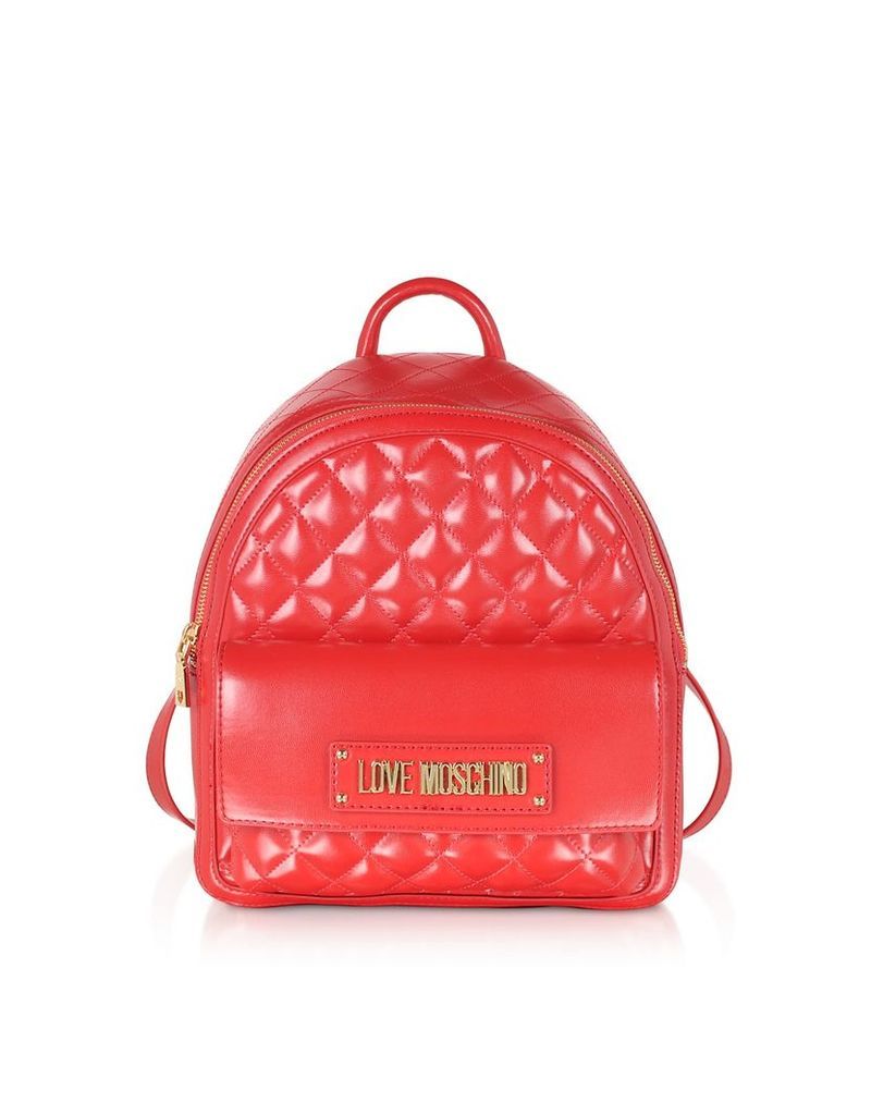 Love Moschino Quilted Eco-leather Backpack