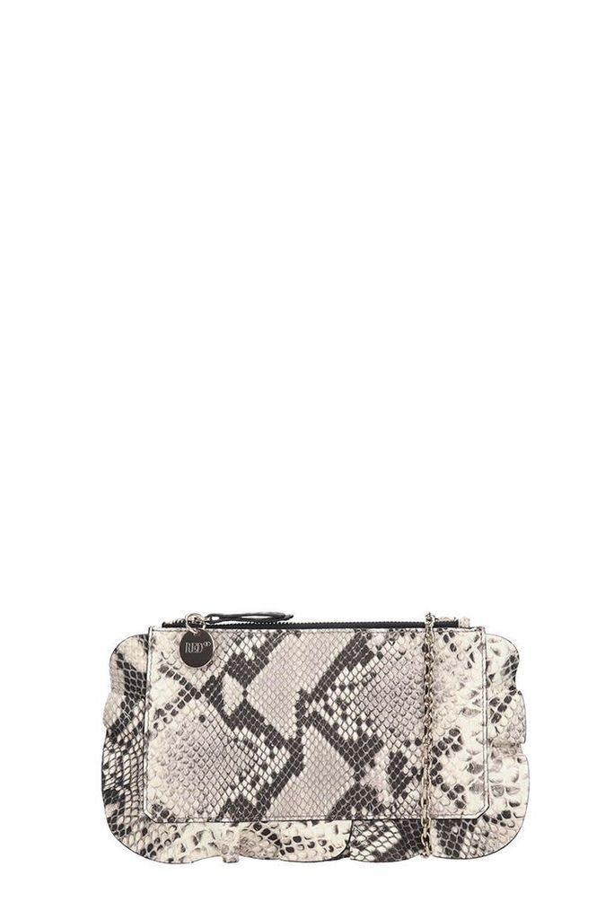 RED Valentino Clutch In Grey Leather