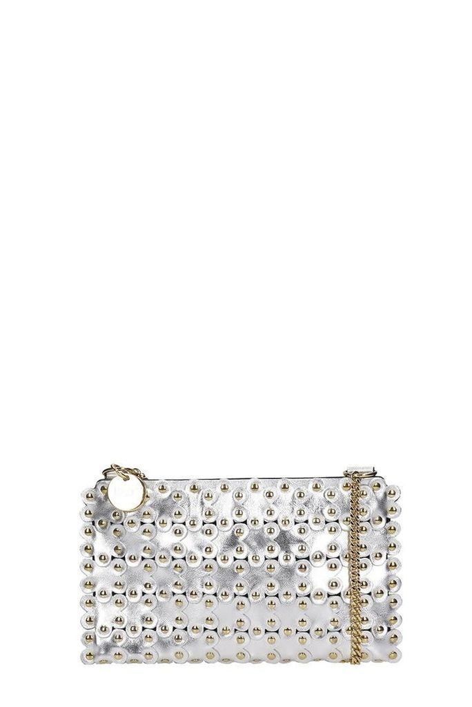 RED Valentino Clutch In Silver Leather