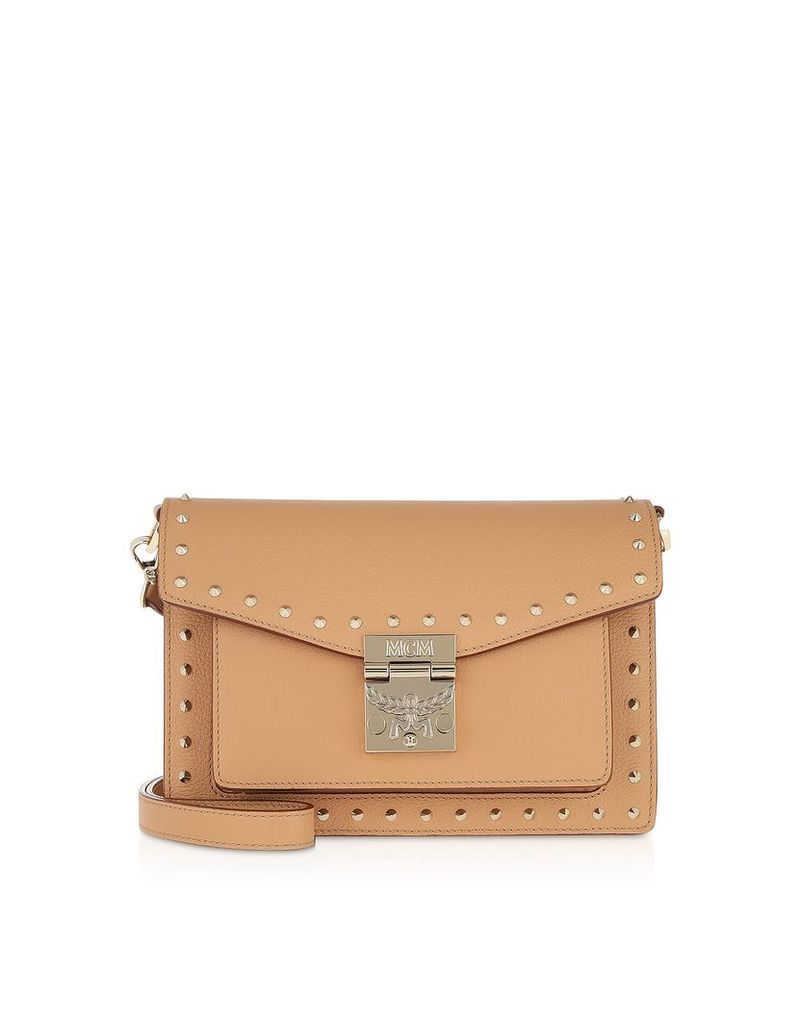 Mcm Biscuit Patricia Studded Outline Park Avenue Small Crossbody