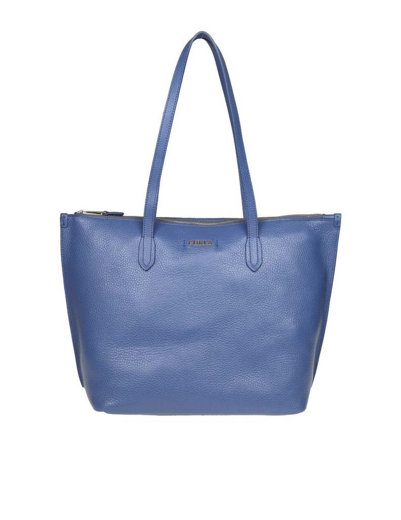 Furla M Lighting Leather Shopping Color Blue