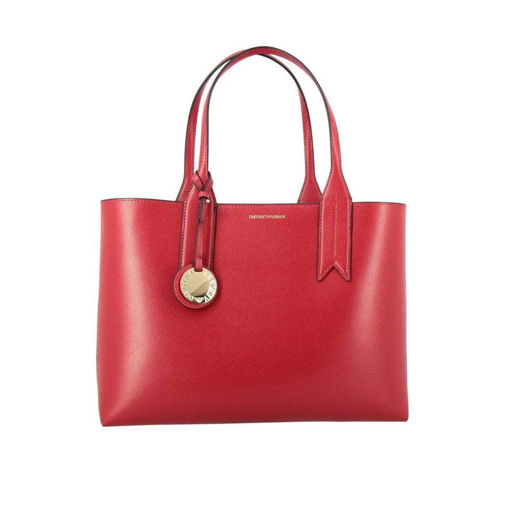 Emporio Armani Handbag Emporio Armani Shopping Bag In Synthetic Leather With Logo
