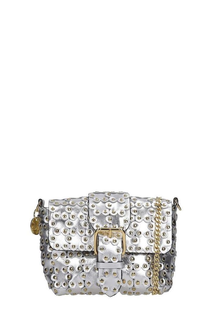 RED Valentino Shoulder Bag In Silver Leather