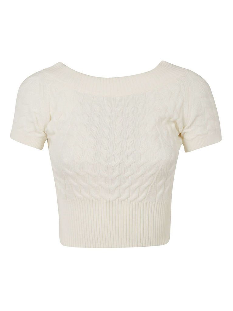 Alexander McQueen Fitted Cropped Top
