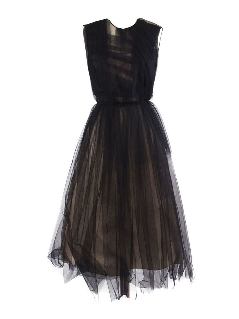 N.21 Black Ruffled Tulle Dress
