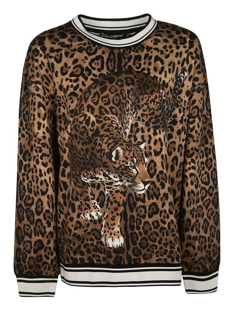 Dolce & Gabbana Animal Print Sweatshirt