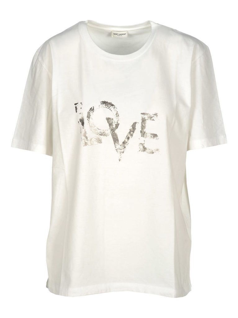 Saint Laurent Faded Love Printed T-shirt