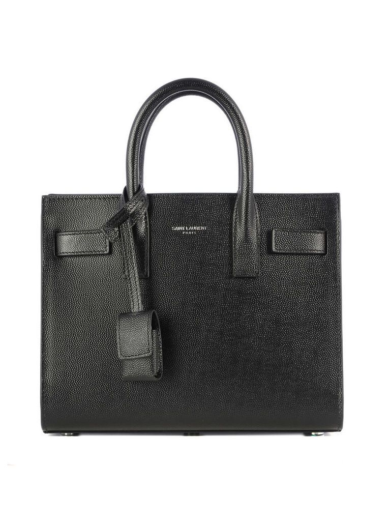 Saint Laurent Ysl Embossed Leather Classic Nano Model Bag