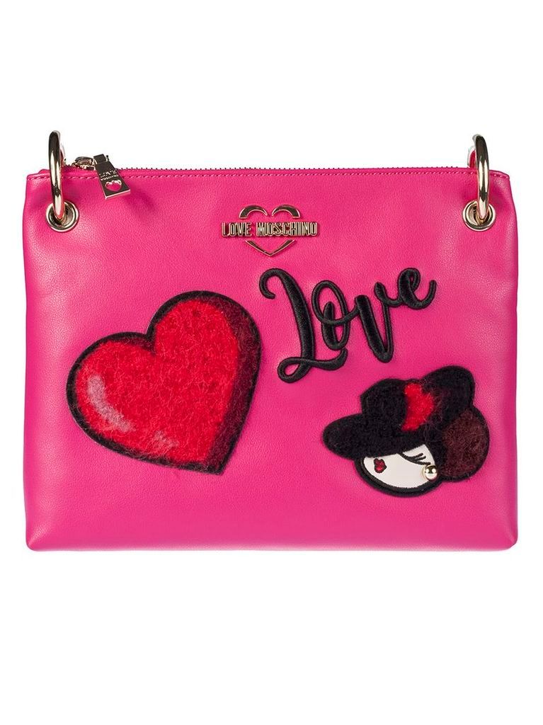 Love Moschino Embroidered Shoulder Bag