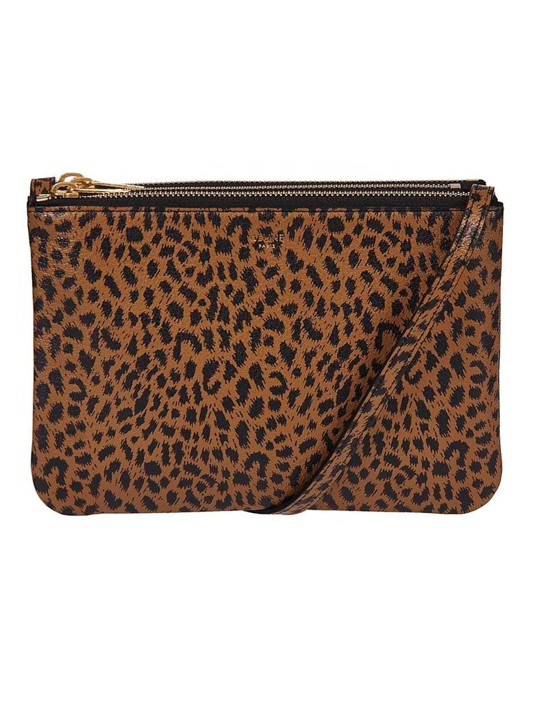 Celine Leopard Print Shoulder Bag