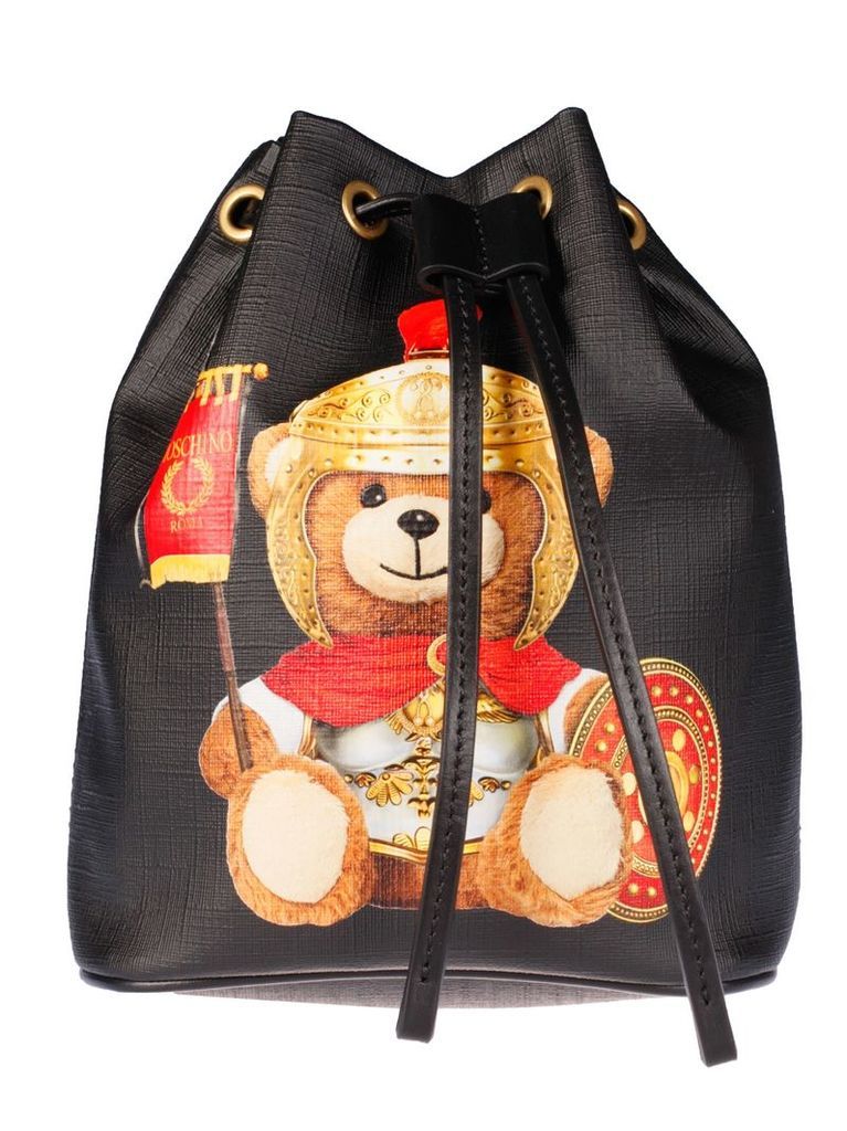 Moschino Teddy Print Bucket Bag