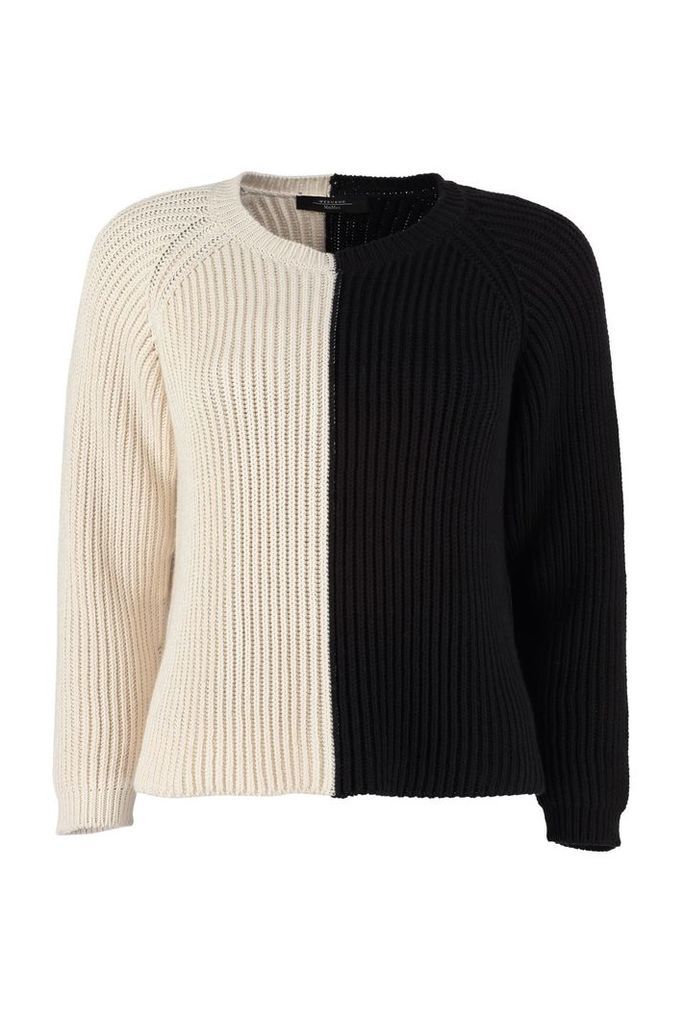 Weekend Max Mara Atalia Color Block Cotton Sweater