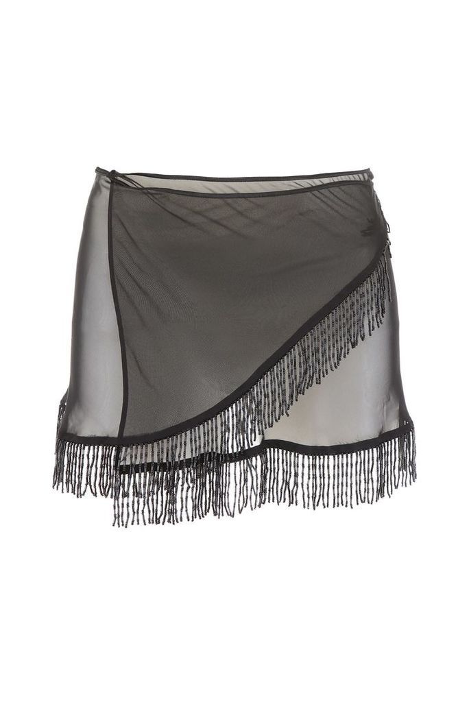 Oseree Pearls Collection Mini Skirt