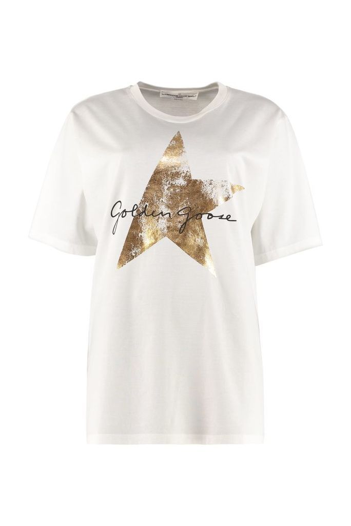 Golden Goose Hoshi Printed Cotton T-shirt