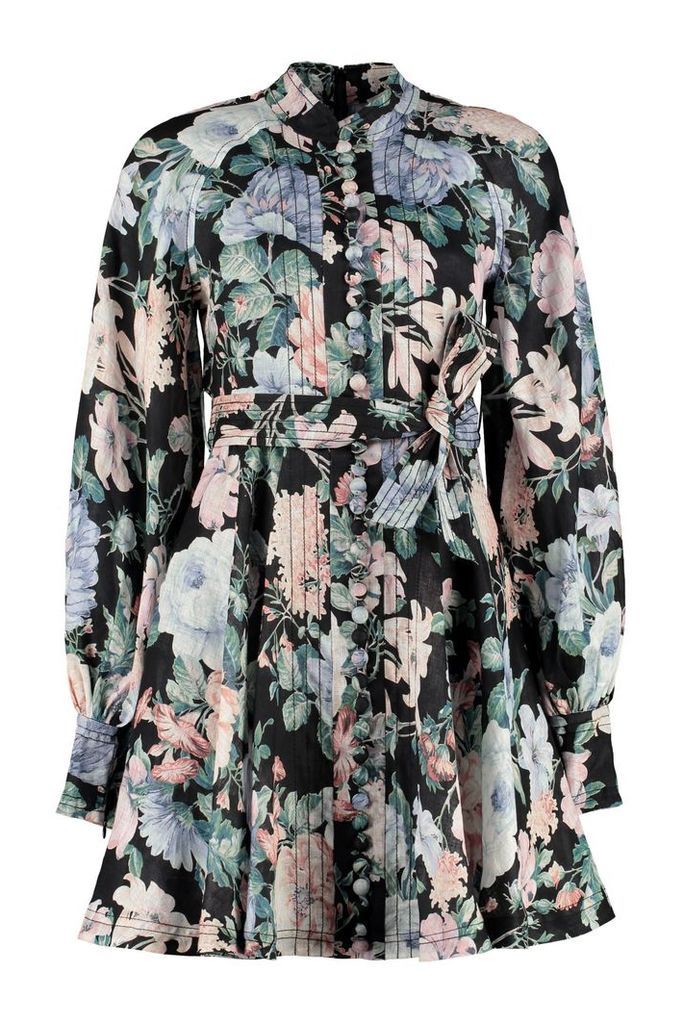 Zimmermann Verity Rouleau Floral Print Dress