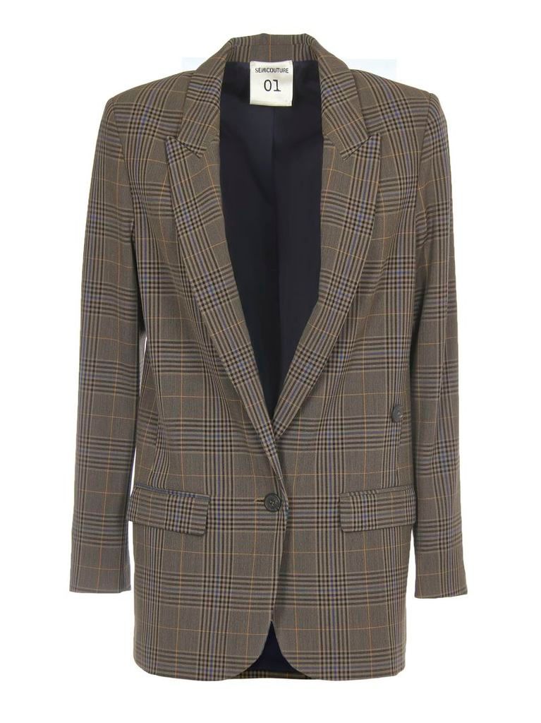SEMICOUTURE Flannel Check Jacket