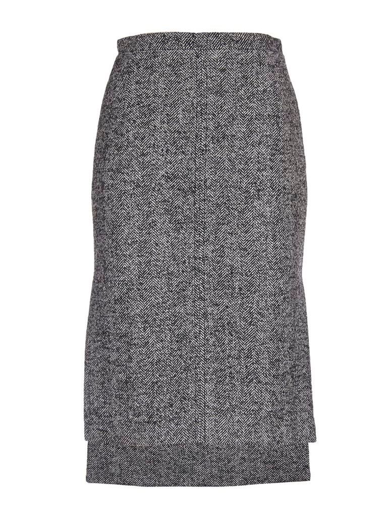 N.21 Grey Tweed Pencil Skirt