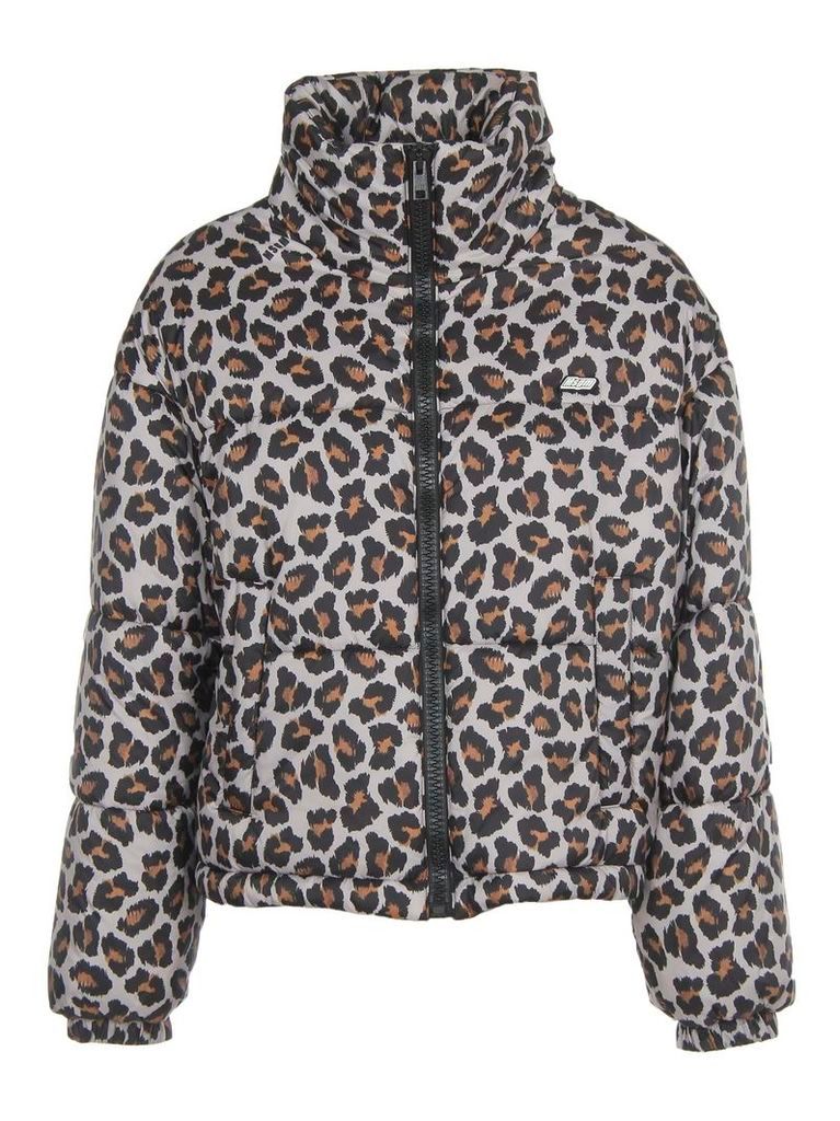 Leopard Print Down Short Jacket