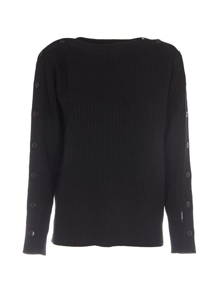 Calvin Klein Black Wool Sweater