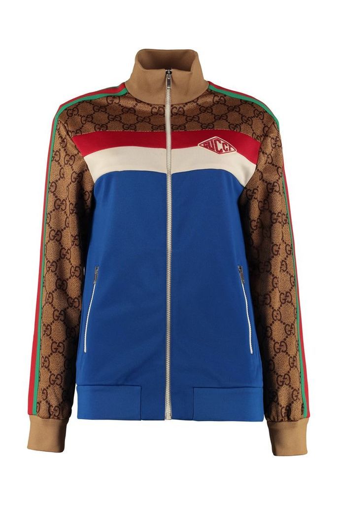Gucci Techno Fabric Full-zip Sweatshirt