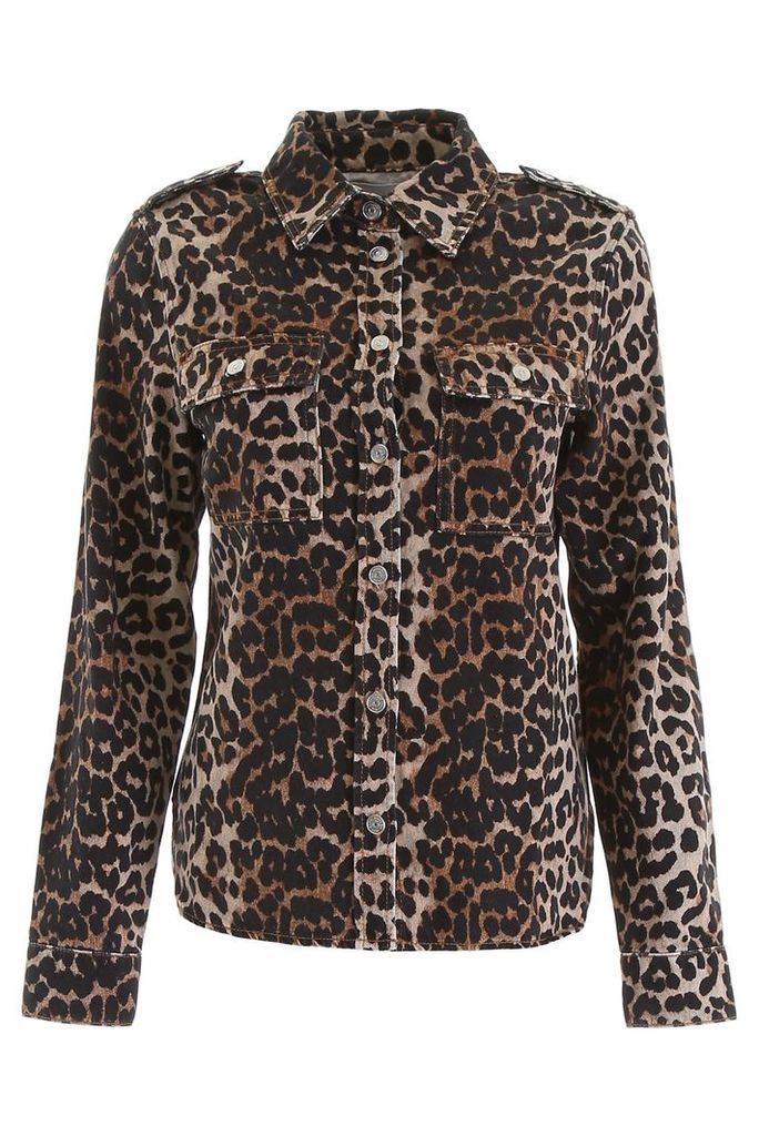 Ganni Leopard-printed Shirt