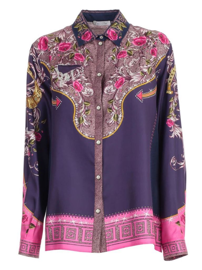 Versace Collection Shirt L/s Flowers Printing