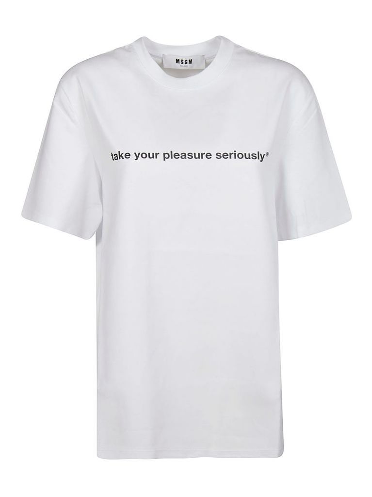 MSGM Take Your Pleasure Seriously T-Shirt
