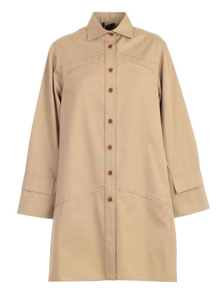 Trench Shirt Over Cotton