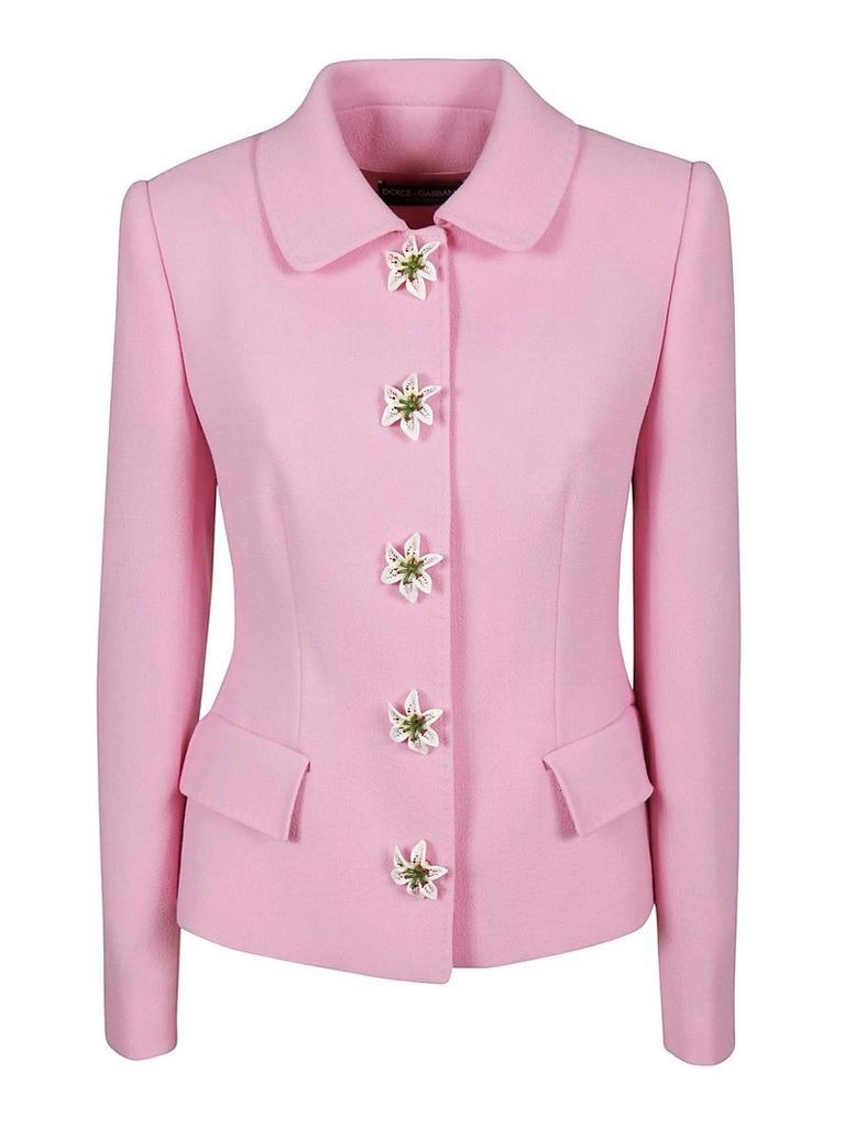 Dolce & Gabbana Floral Buttoned Blazer