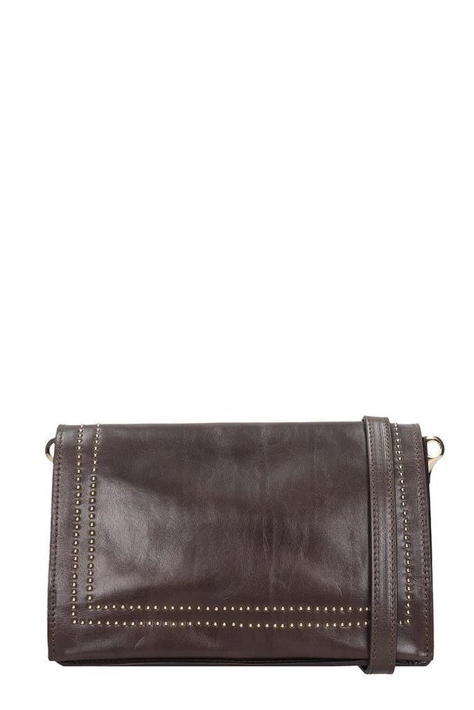 LAutre Chose Shoulder Bag In Brown Leather