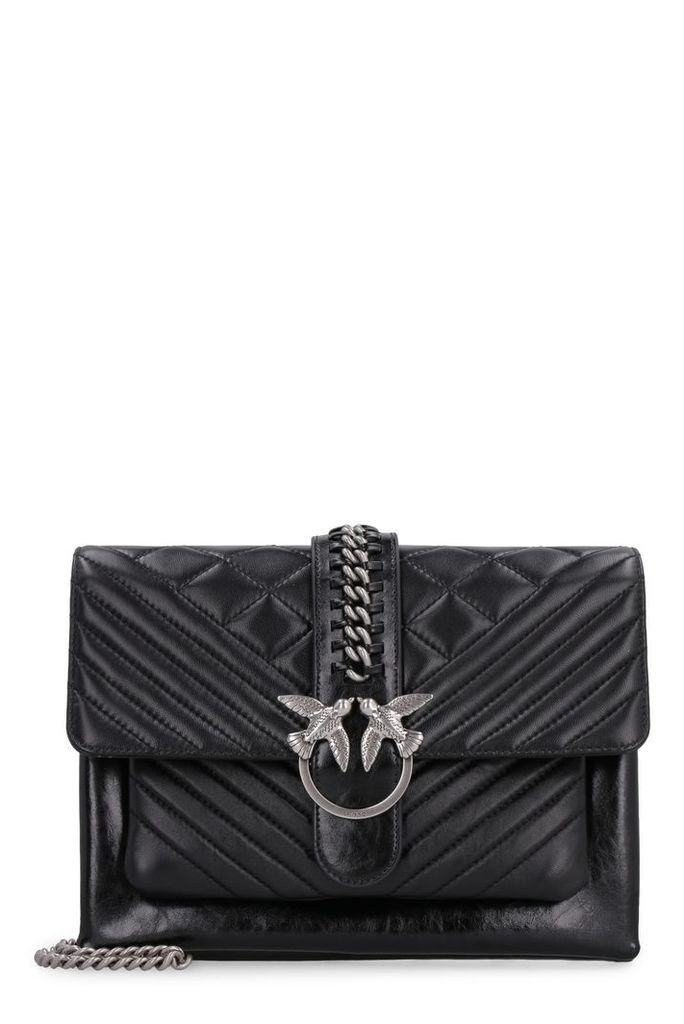 Pinko Big Love Quilted Leather Bag