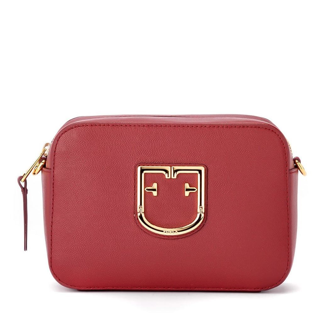 Furla Shoulder Bag Model Brava Mini In Cherry Red Leather